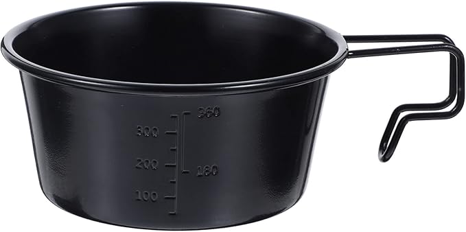 UPKOCH 3pcs Stainless Steel Salad Bowl Handle Lightweight Camping Dish for Outdoor Activities Portable Hiking Picnics and Bbqs