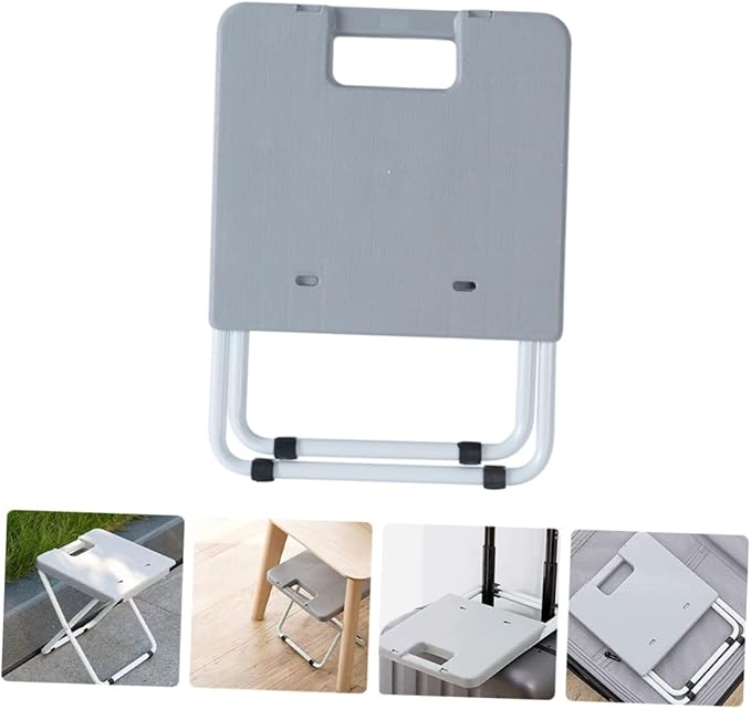 SUPVOX Portable Folding Stool Lightweight and Multi-Purpose Garden and Fishing Seat Non- Design for Outdoor Use Compact and Convenient for Camping and Travel
