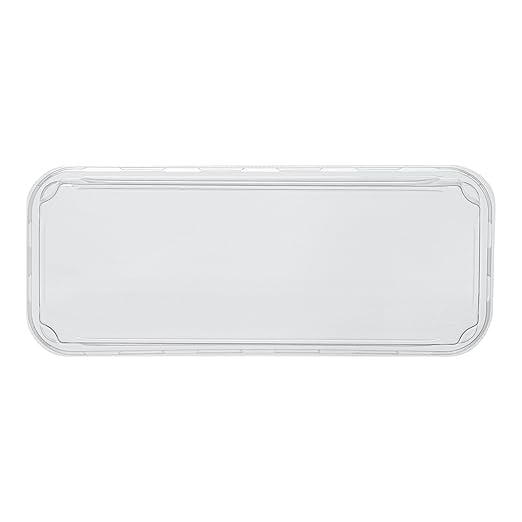 Restaurantware-LIDS ONLY: Matsuri Vision 8.8 x 3.7x 1.2 Inch Lids For Sushi Containers 100 Airtight Lids - Containers Sold Separately No-Fog Design Clear Plastic Dome Lids For Sushi Boxes