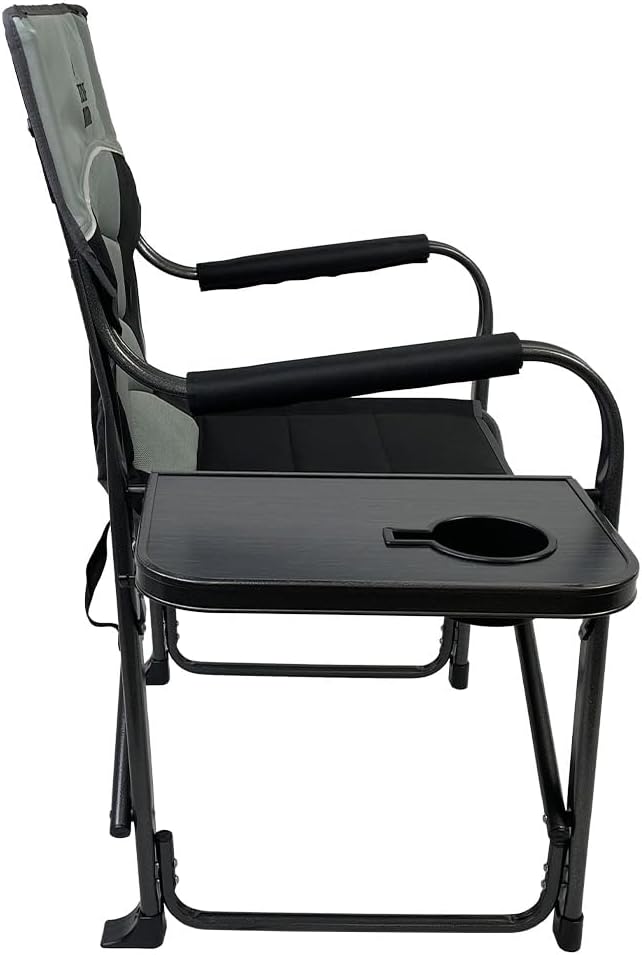 XL Directors Chair - Heavy-Duty Camping Chair with Table Perfect for Camping and Outdoor Activities - 400 lbs. Capacity