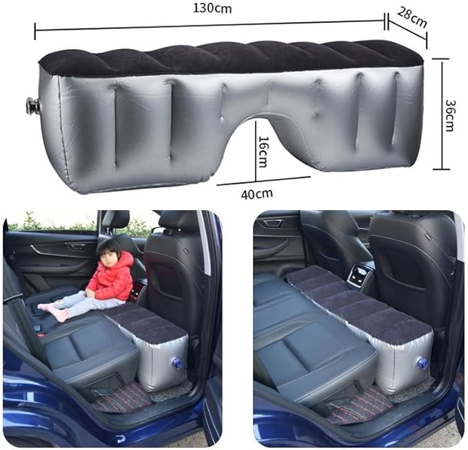 Inflatable Car Air Mattress Back Seat Bed for Toyota Corolla Hatchback 2019-2025 Back Seat Gap Pad Mattress Camping Air Couch for Sleeping Travel Rest130x28x36cm
