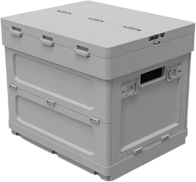 Folding Table with Storage Container Portable Folding Table with Storage Capacity for Outdoor