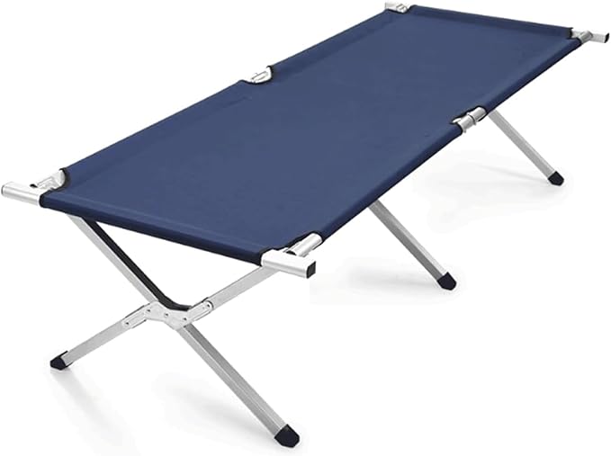 600D Oxford Cloth Camping Cot Aluminium Alloy Guest Bed Portable Folding Bed for Sleeping Lightweight Tent Cot
