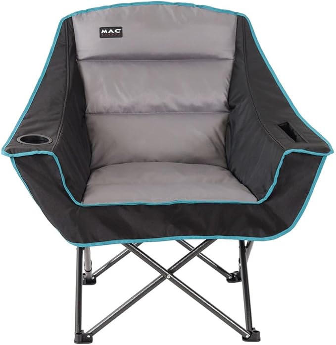 MacSports Modern Club Chair-Gray