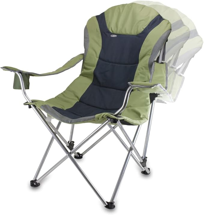 Picnic TIME NCAA Arkansas Razorbacks Reclining Camp Chair - Beach Chair for Adults - Sports Chair with Carry Bag