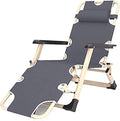 Lounge Chair Recliner Chair Folding Recliner Chair Adjustable Lounge Chair for PatioGardenBeach PoolTube Both Sides Lounge Chair Comfortable Annive