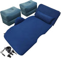 Car Inflatable Mattress Camping Inflatable Mattress Car Inflatable Backrest Portable Inflatable Mattress Outdoor Travel Inflatable Mattress (Blue)