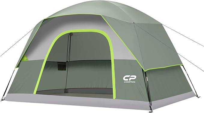 Tents for Camping 6 Person Tent Waterproof Windproof Double Layer Family Camping Tent Easy Setup Dome Tent with Large Mesh Windows &amp Wider Door for Outdoor Camping &amp Hiking