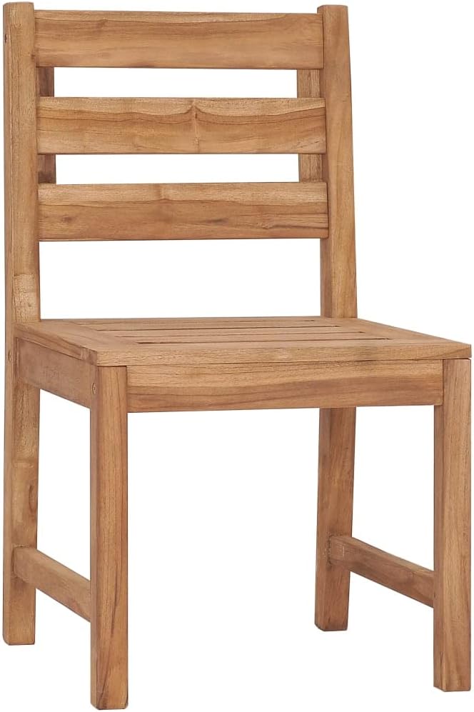 Patio Chairs Set of 2 Outdoor Furniture Teak Wood Lounge Chairs Outdoor Patio Chairs with Backrest Dining Chairs for Garden Patio Lawn Deck and Porch