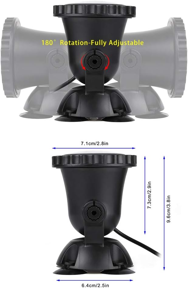 SHOYO Pond Lights Color Changing Spotlights Underwater Fountain Lights IP68 Waterproof RGB Memory Dim Adjustable Submersible for Outdoor Waterfall Pond Fountain Pool 2 in Set