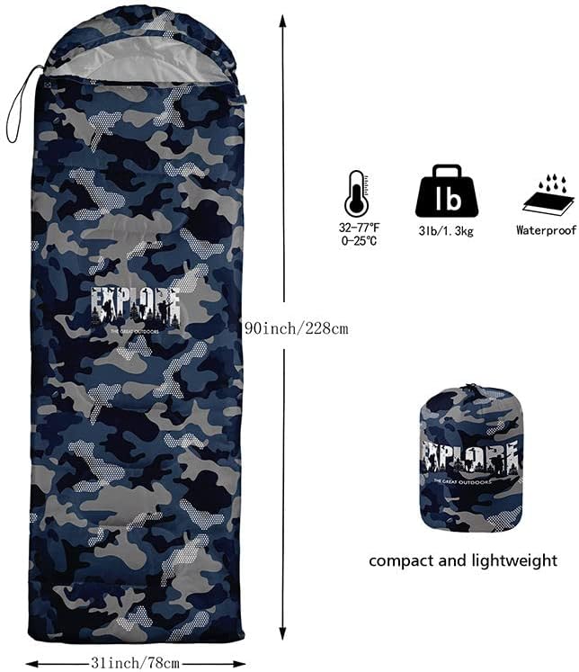 Sleeping Bag for Kids AdultsBrown Giraffe Fur Pattern-Lightweight Warm Portable Outdoor Indoor-Waterproof Cold Weather Resistant Sleeping Bag for Camping Hiking