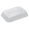 Restaurantware-LIDS ONLY: Matsuri Vision 7.4 x 5.2 x 1.2 Inch Lids For Sushi Containers 100 Airtight Lids - Containers Sold Separately No-Fog Design Clear Plastic Dome Lids For Sushi Boxes