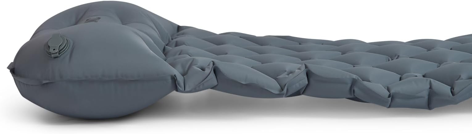 Nomic SOLAIR Self Inflating Sleeping Pad with Built-in Foam Pump 30s Inflate / 5s Deflate Integrated 5 Pillow 77 x 23 x 2 in Est. R-Value 2
