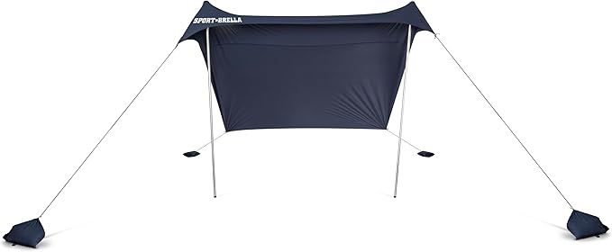 Sport-Brella Sol-Breeze Shelter UPF 50+ Sun and Rain Canopy for Camping Beach and Sports Events (10x10)