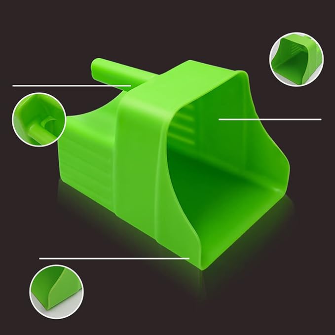 Utility Scoop Food Service Scooper Large Capacity Green for Ice &amp Ingredient Use Suitable for Restaurant Kitchen Feed Scoop