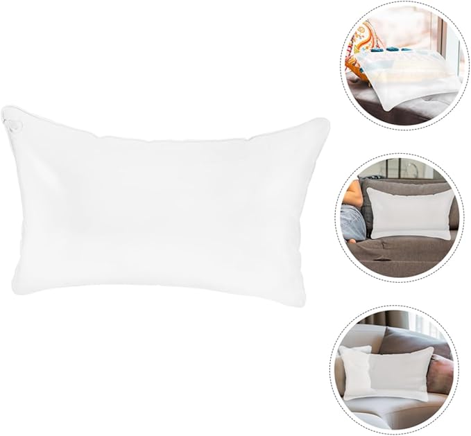 Kisangel Inflatable Camping Pillow Insert Transparent Travel Cushion for Outdoor Use Portable and Space-Saving Design Durable Support for Home Office and Car