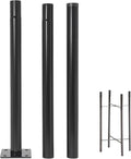 10Ft Street Light Pole Metal Solar Street Lamp Post Outdoor Street Courtyard Parking Lot Lighting Post w/Ground Cage Solar Street Lamp Post for Street Courtyard Parking Lot Lighting Fixtures