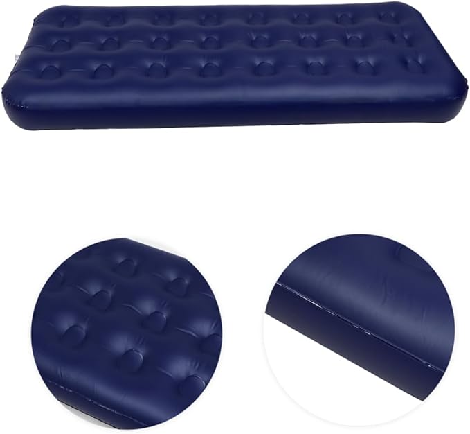POPETPOP 1Pc Portable Inflatable Air Mattress Bed Foldable Outdoor Sleeping Cushion for Camping Beach to Clean Breathable Lightweight Mat