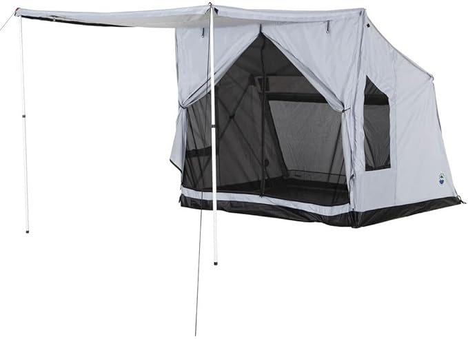 Overland Vehicle Systems - LD P.S.T. - Portable Safari Ground Tent Large Grey Body &amp Grey Trim