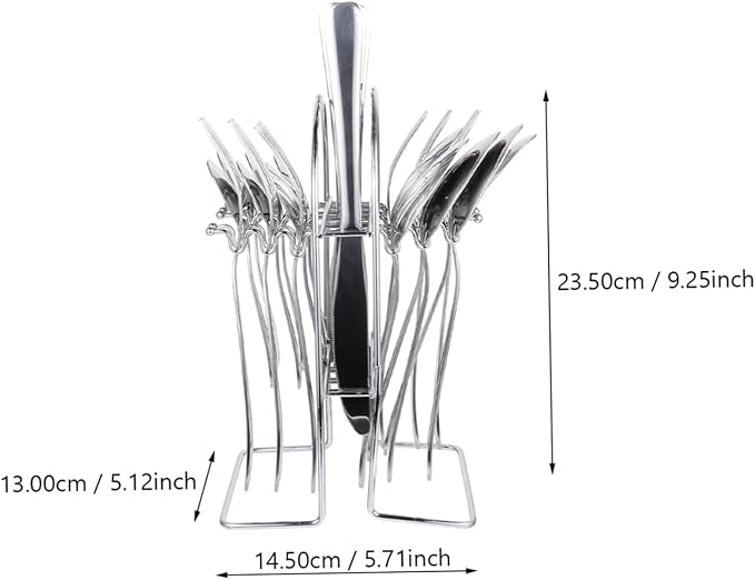 Ciieeo Portable Stainless Steel Cutlery Utensil Kitchen Utensil for Camping Hiking Picnic Easy to Clean Dishwasher Safe