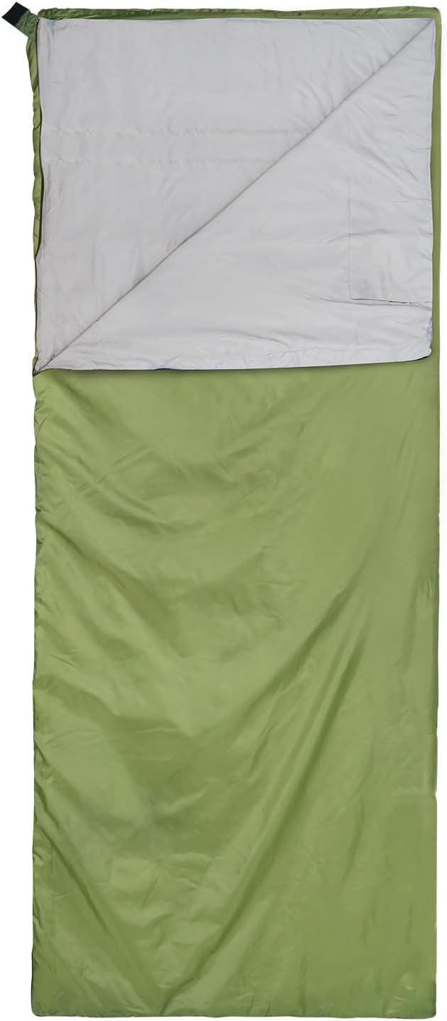 REDCAMP Ultra Lightweight Sleeping Bag for Backpacking Hiking Comfort for Adults Warm Weather with Compression Sack
