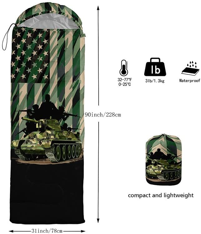 Sleeping Bag for Kids AdultsBrown Giraffe Fur Pattern-Lightweight Warm Portable Outdoor Indoor-Waterproof Cold Weather Resistant Sleeping Bag for Camping Hiking