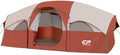 CAMPROS CP Tent 8 Person Camping Tents Weather Resistant Family Tent 5 Large Mesh Windows Double Layer Divided Curtain for Separated Room Portable with Carry Bag
