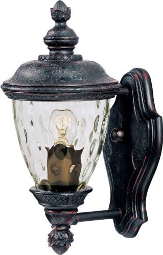Maxim Carriage House VX-One Light Outdoor Wall Mount in Early American Style Made with Vivex Material for Coastal Environments