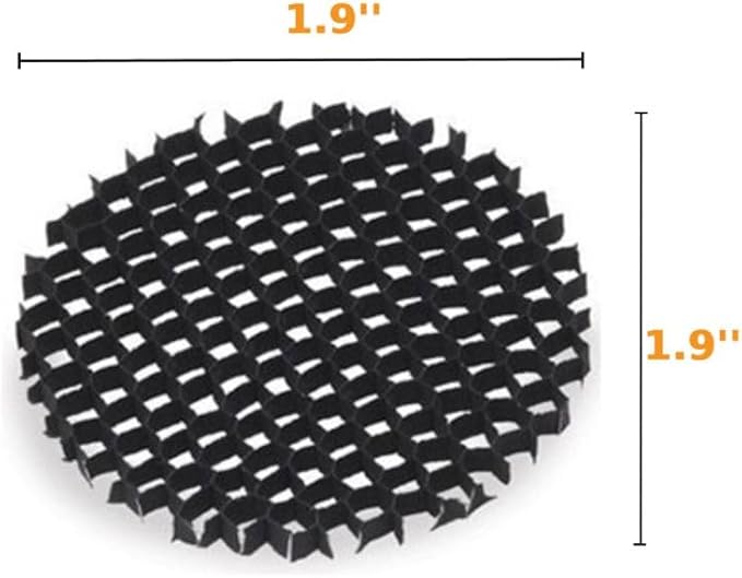 Gardenreet Aluminum Hexagonal Louver Lens for MR16 Bulb - Low Voltage Landscape Lighting Spotlight Well Light Down Light - Reducing Brightness and Side Glare (12 Pack)