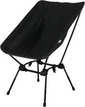 DOD Sugoi Chair - A Portable Camping and Backpacking Chair - Adjustable to The Ideal Height and Seating - Angle for Any Outdoor Activity - Black