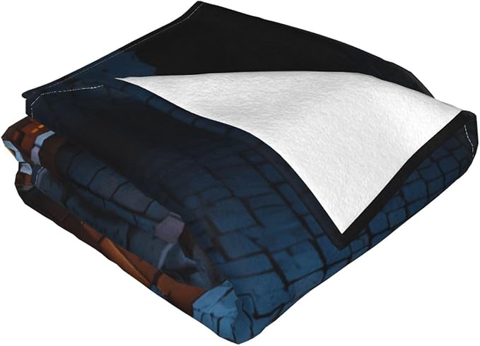 a Small Castle 80x60 Printed Soft Fleece Blanket for Sofa Bed and Camping - Cozy Blanket for Travel Picnics Nighttime Use