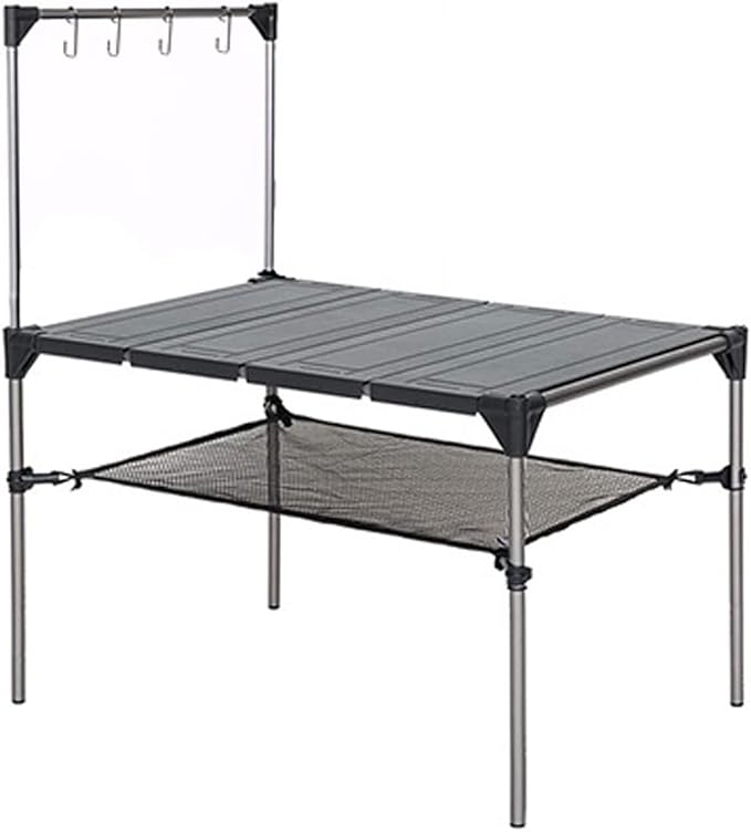 Portable Aluminum Alloy Folding Picnic Table for Outdoor Camping Lightweight and Rain Proof Detachable Design Ideal for Picnics Fishing and Beer Drinking Foldable camping table Wilderness cam