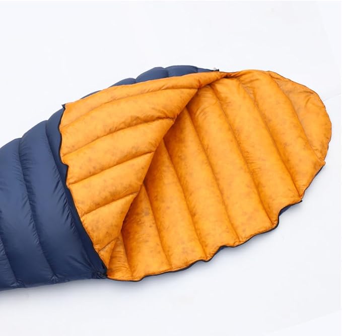 Down Sleeping Bag Ultralight for Adults 90% Duck Down 800+ Fill Power 5-10°C with Compression Storage Bag - Water-Resistant Shell for Kids and Backpacking Gear