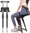 Adjustable Wearable Chair Invisible Seat Portable Invisible Seat Leg Support Seat Invisible Chair Wearable Exoskeleton Stool 5 Gear Heights Adjustable for Camping Indoor Outdoor