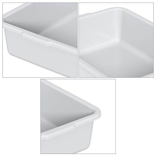 13 L Commercial Bus Box/Utility Box Dish Wash Basin Tub 4 Packs