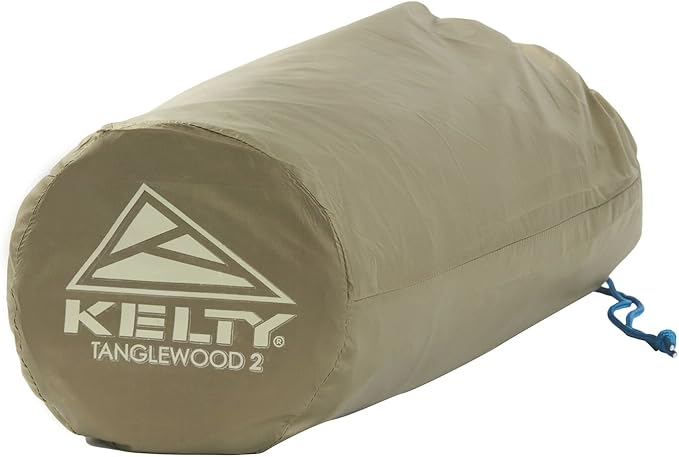 Kelty Tanglewood 2 or 3 Person Backpacking and Car Camping Tent – Sturdy Frame Quick Corners for Easy Setup Double Stake Vestibule Clip-on Rainfly