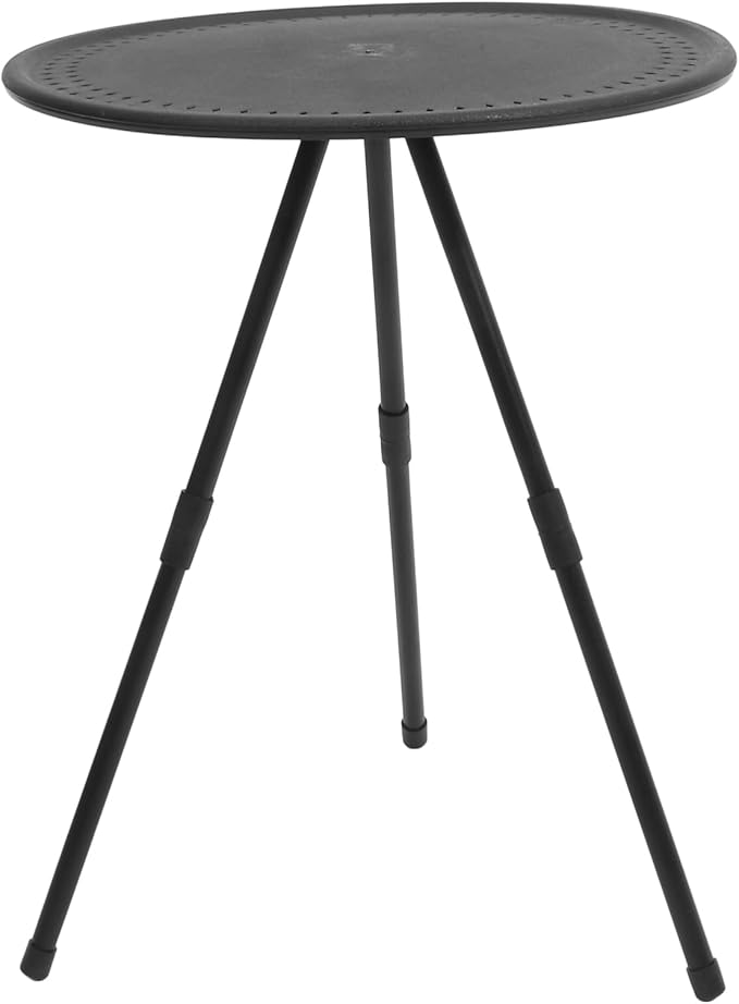 1pc Compact Round Folding Table for Camping Portable Adjustable Height Lightweight Design for Picnics and Outdoor Activities Small Foldable Camping Table for Easy Storage