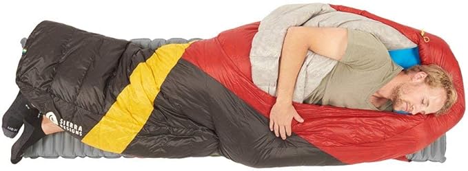 Sierra Designs Cloud 20 Degree DriDown Sleeping Bag Ultralight Zipperless Down Sleeping Bag for Backpacking and Camping