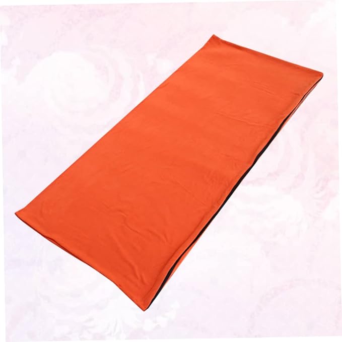 BESTonZON Adjustable Opening for Adults with Breathable Zipper Portable Orange Envelope Style for Camping Hiking Backpacking Trekking Lightweight Outdoor Travel Sleep Sack with Storage Bag