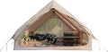Inflatable Tents for Camping Blow Up Tent with Hand Pump Easy Setup 4 Season Inflatable Tent with Mesh &amp Chimney Window. Waterproof Oxford Air Tents for Camping 4/6/8/10/12