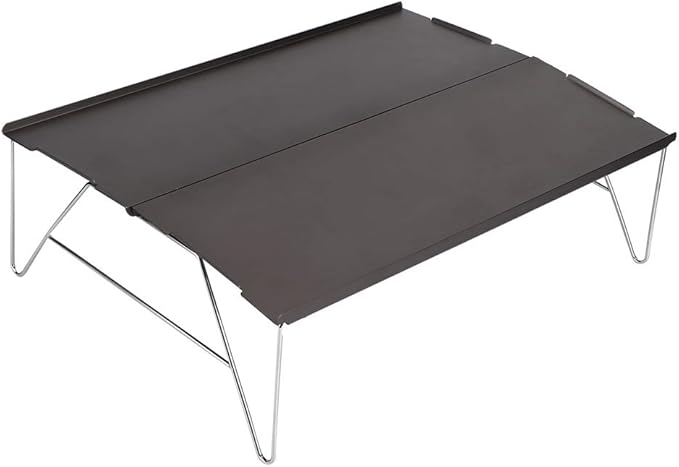 Portable Outdoor Hiking Folding Aluminium Table Picnic BBQ Dining Compact Lightweight Easy Install for Camping Fishing