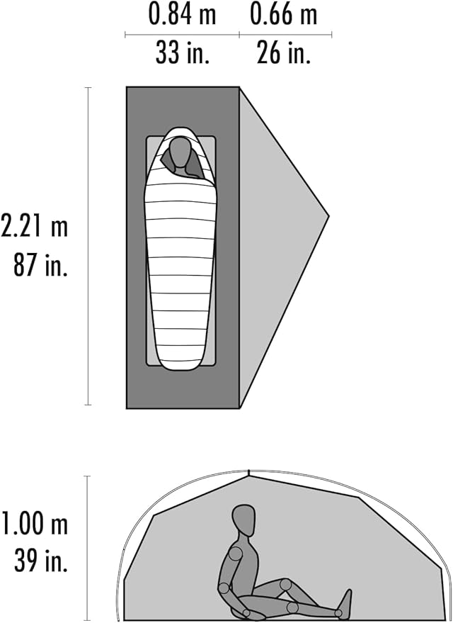 MSR Freelite 1-Person Ultralight Backpacking Tent | Ultralight Backpacking