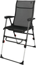 Sports Chair - Height Adjustable Camping Chair with 3 Levels Lightweight Aluminum Mesh Back - Rise Above The Crowd with Ultimate Comfort &amp Versatility