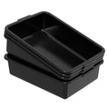 Sadstory Plastic Bus Tubs 13 L Black Commercial Bus Tub Tote 4 Packs