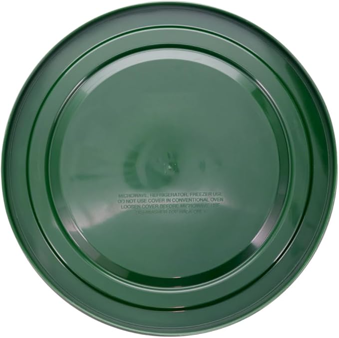Pyrex 7404-PC 4.5-Quart Thyme Green Food Storage Replacement Lid (4-Pack) - Made in USA