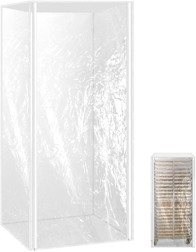 Premium PVC Bun Rack Cover with Zipper Closure Ensures Hygiene and Freshness of Baked Items in Bakeries