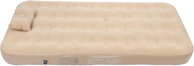 74.8in Self Inflating Air Mattress Blow Up Mattress Inflatable Sleeping Mat with Built in Pump Soft Flocking Layer 190CM for Camping Home Travel Guests