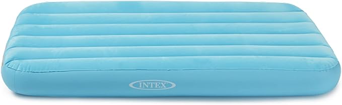 Intex 66803EP Cozy Kidz Inflatable Airbed : Fiber-Tech – Velvety Soft Surface – Carry Bag Included – Color May Vary – 34.5 x 62 x 7 6 Pack