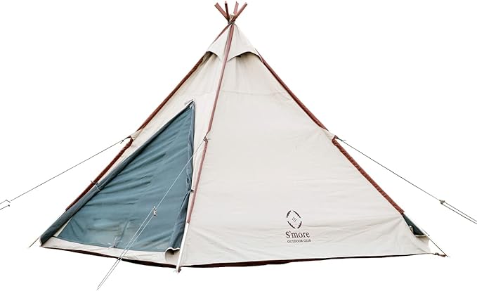 S'more A-Base 4 Season Glamping Tent Double Layers Waterproof Anti-UV Tent for Family Camping Hiking Traveling