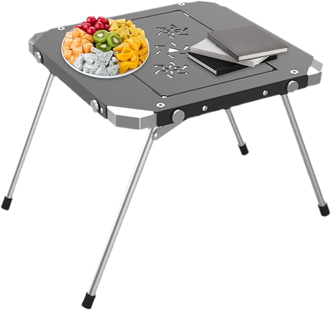 Portable Folding Camping Table – Multifunctional and Foldable Picnic Supplies – Small Side Table for Outdoor and Camping for Friends Gathering Garden Sports Home Patio Picnic Lawn
